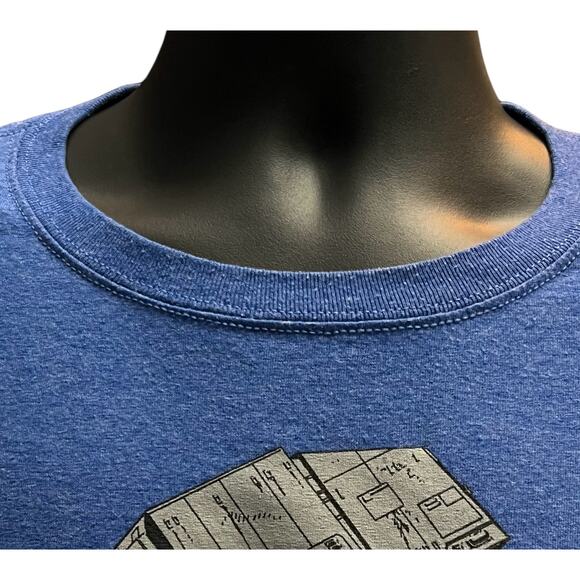 Star Wars AT-AT “Not Today” Graphic T-Shirt Blue XL Mad Engine Funny Tee Empire - Picture 5 of 7